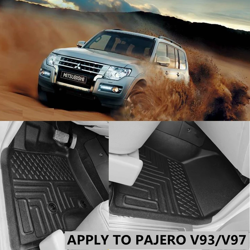 

Use for Mitsubishi Pajero V93 V97 car carpet AllWeather car Floor Mat Fit For Pajero V93 trunk mat V97 waterproof floor mat RHD