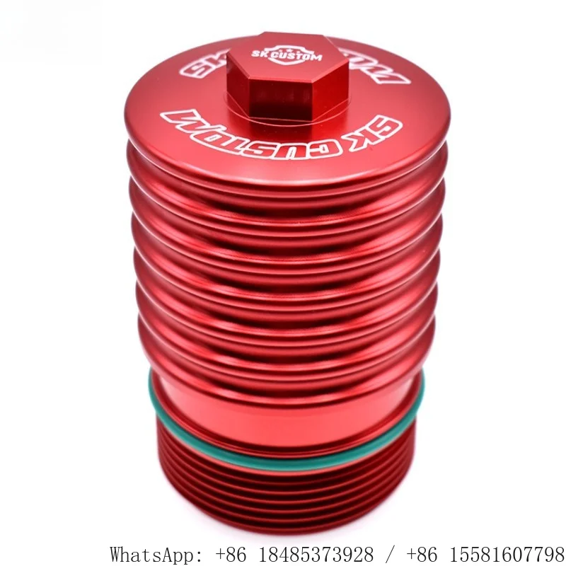 Car Modified Aluminum Oil Filter Housing Ribbed Cooling Filter Shell FOR Ad VW EA888 Gen 3 Porsche Engine Accessories