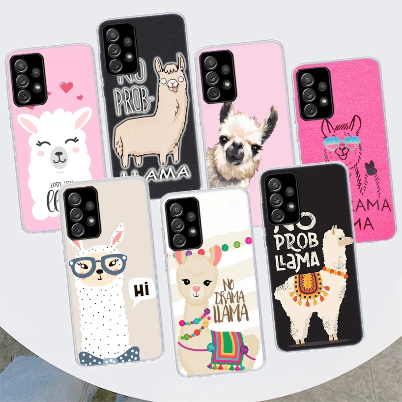 Lama Llama Alpacas Phone Case For Samsung Galaxy A55 A54 A53 A52 A15 A14 A13 A12 A35 A34 A33 A32 A25 A24 A23 A22 A04S A03S A02S 