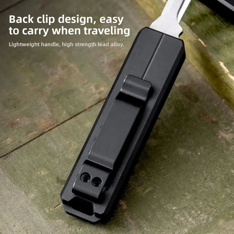 Cuchillo plegable Microtech – Mini cortador portátil de aluminio EDC OTF (hoja no incluida)