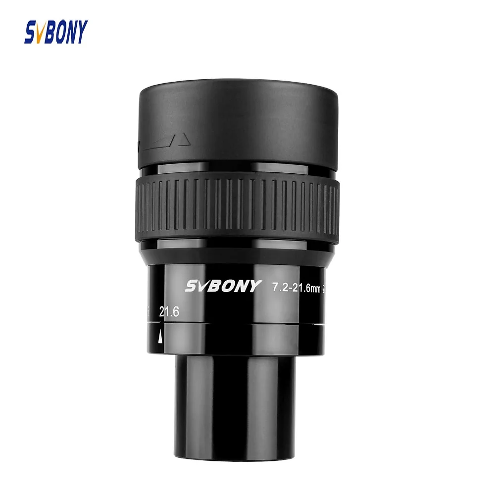 SVBONY SV191 1.25'' Zoom Telescope Eyepiece 7.2-21.6mm/9-27mm Super-Wide Angle Fully Multi-Coated Accepts 1.25