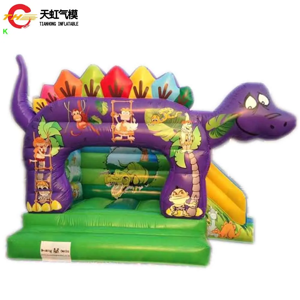 Fast Ship Inflatable Dinosaur Bouncy Castle with Slide Commercial Inflatable Bouncer Combo for Children Carnival