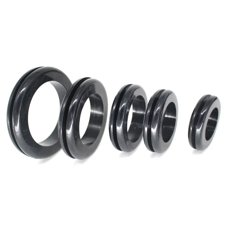 New High Quality Rubber Grommet ID 25mm 30mm 35mm 40mm 50mm Black Wire Protector Rings Cable Gasket Blanking O Shape Seal Ring