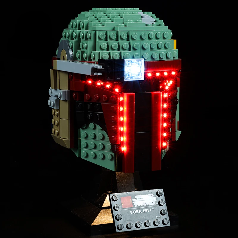 No Model Led Light Kit for Boba Fett Helmet 75277