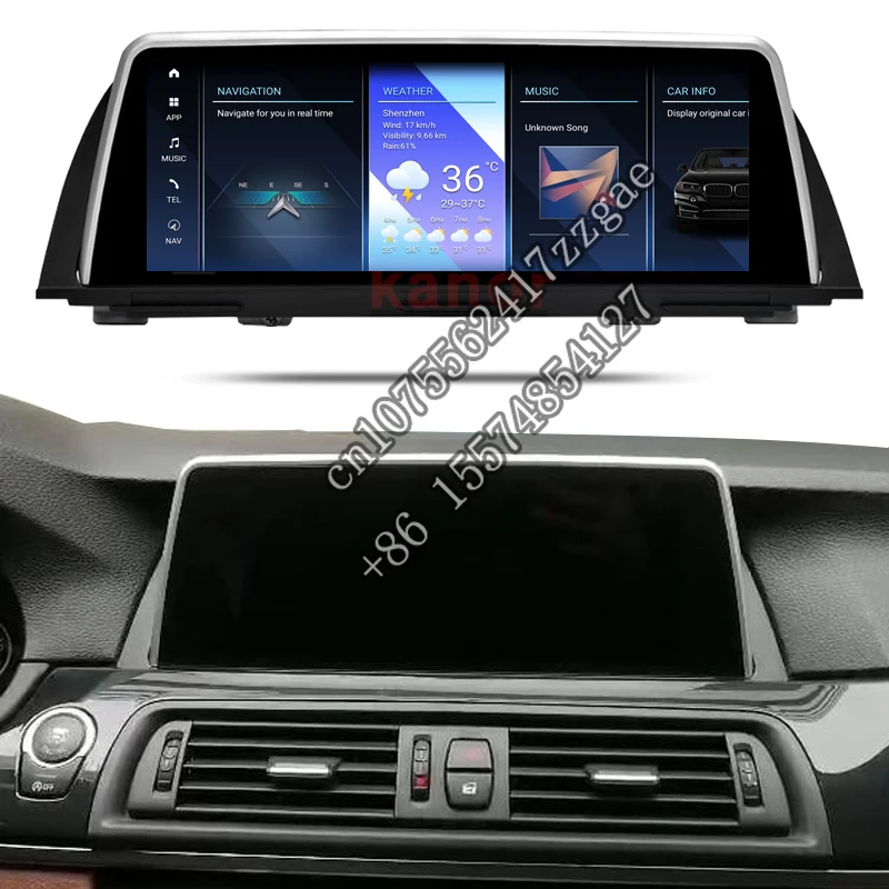 Kanor Auto Electronics Hot Selling Replacement Display Touch Screen Android 13 8+128g Car Video GPS For  5 Series F10 F11 F18