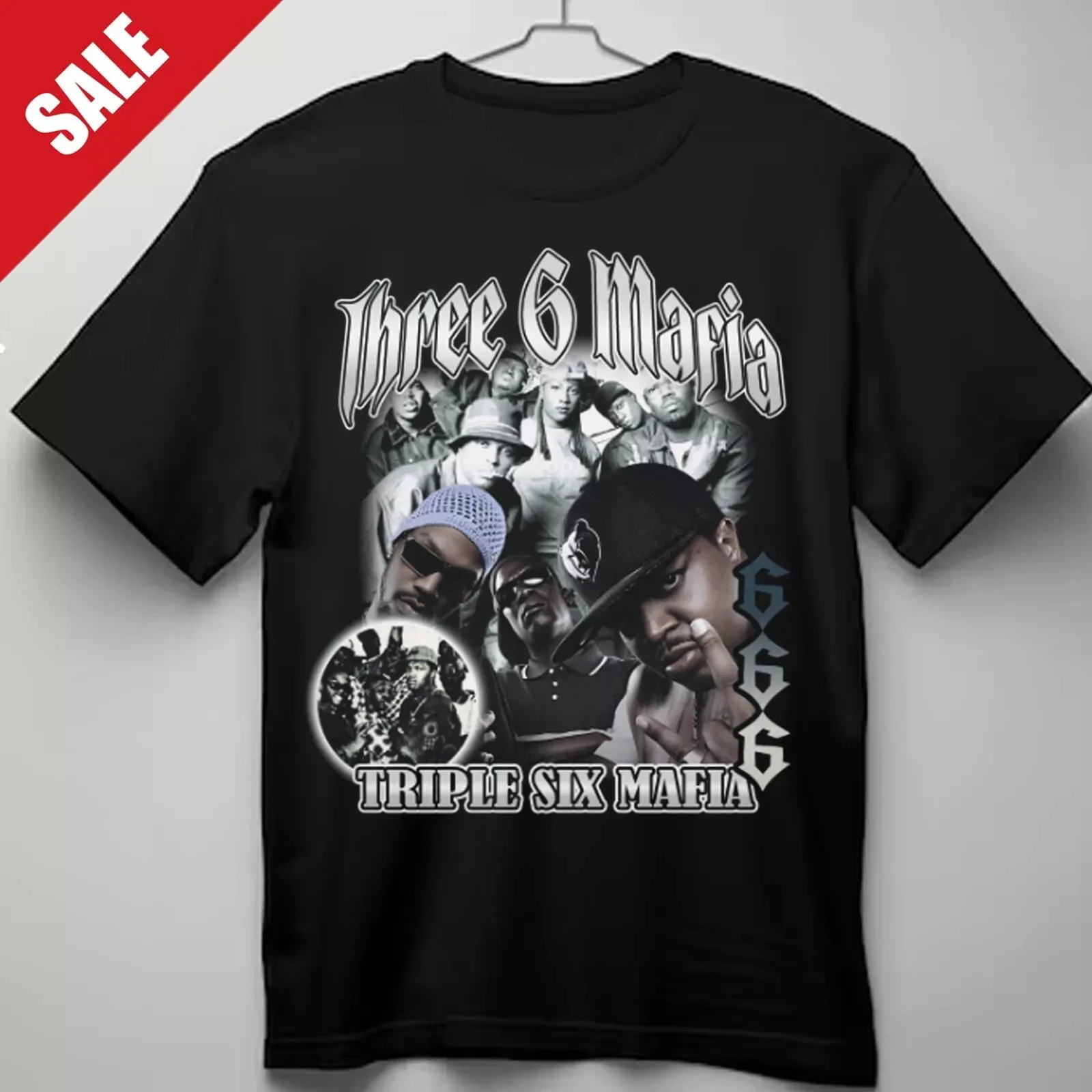 New Popular three six mafia T-Shirt album Unisex Men S-5XL Tee 1HN7582