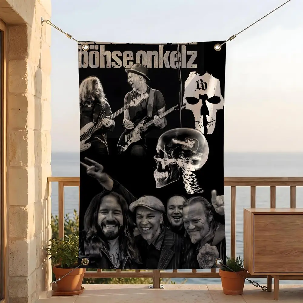 Music B-Bohse O-Onkelz Flags Cozy Yard Flag 4 Grommets Waterproof Durable Lightweight