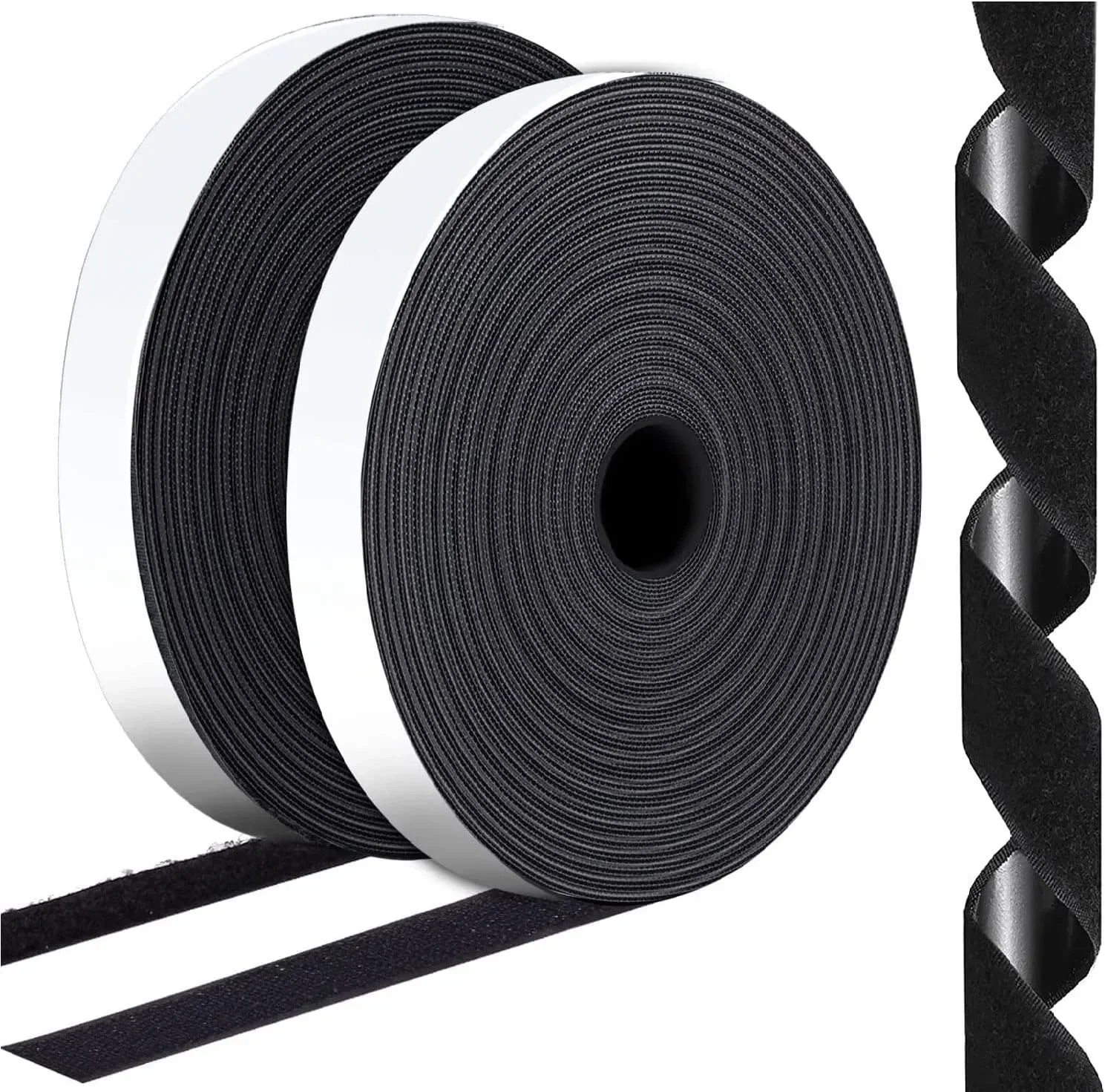 1-25M Selbstklebende Klettverschlussrolle, doppelseitiges magisches Klebeband für DIY, Haushalt, Auto und Büro – Detail 1