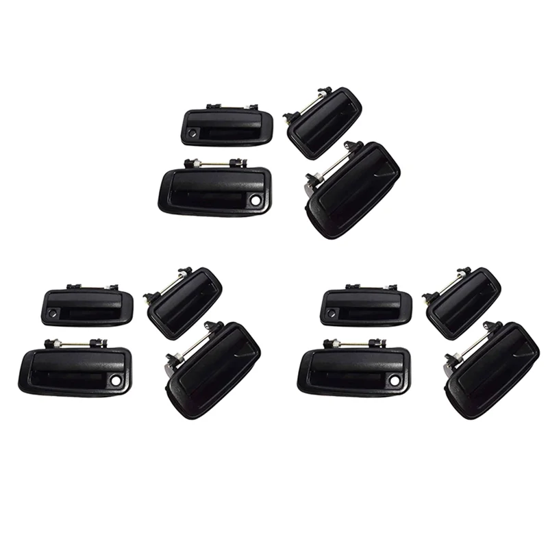 

12 PCS(Front Rear Left Right)Outside Outer Exterior Door Handle for Toyota Corolla 1988-1992 69210-12110 69220-12110