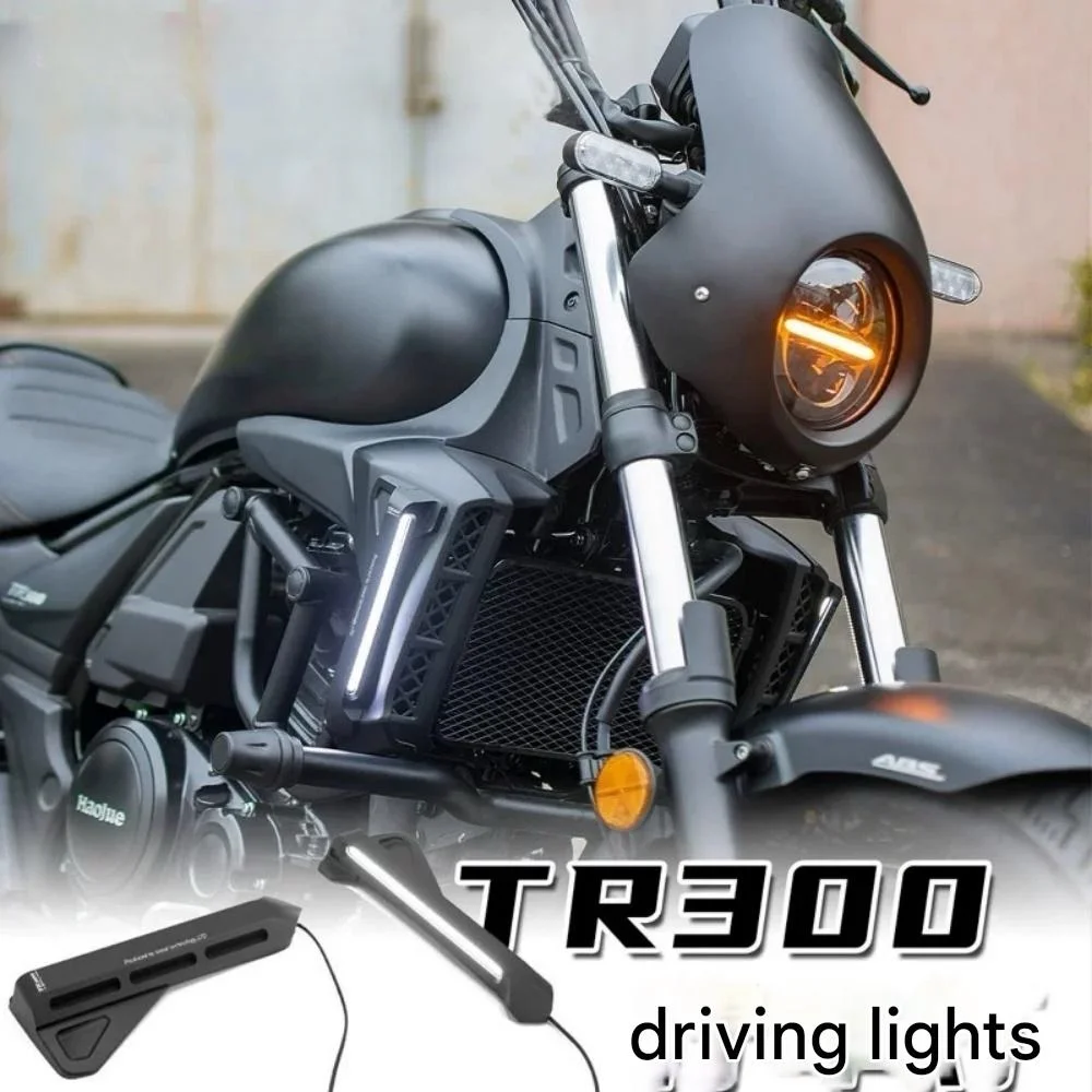 For HAOJUE TR300 daytime running light accessories CNC aluminum alloy LED driving light decoration parts for haojue tr300