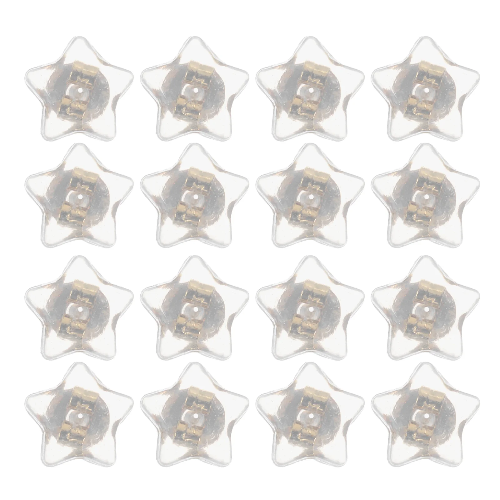 

16Pcs Soft Silicone Earring Backs Star Shaped Nonslip Earring Retainers for Long Term Wear Comfort and Style Ear Ring Backs