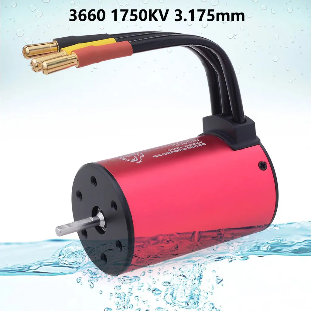 Surpasshobby Kk 3660 Waterdichte Borstelloze Motor 1750kv 2600kv 3500kv 4200kv Voor 1/8 1/10 2/3S Rc Auto Drift Racen Off-Road Truck