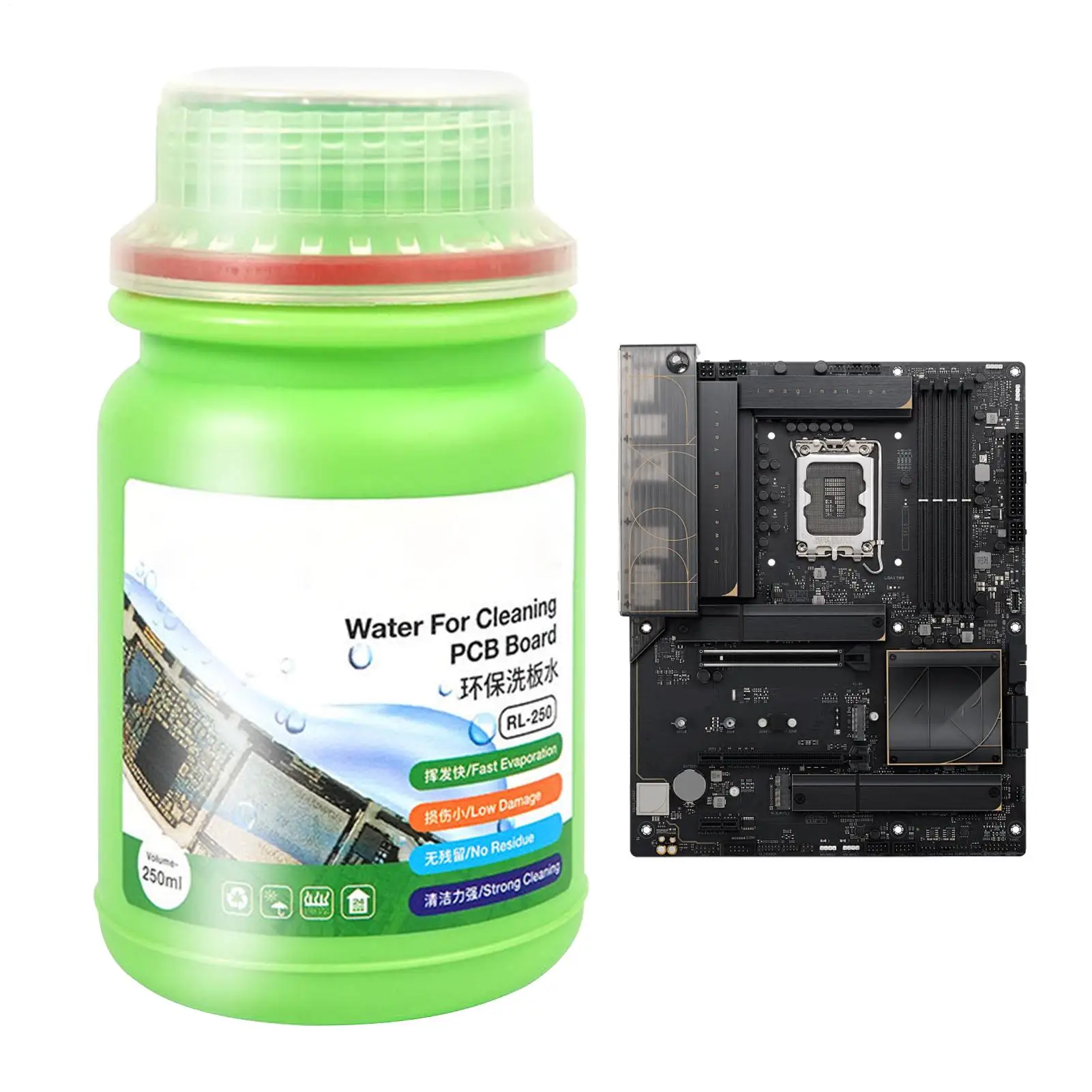 RL-250 Electronic Cleaning Solution 250ml Environmentally Friendly Flame Retardant Board Washing Liquid Circuit Board Cleaner