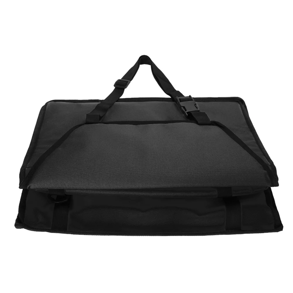 

Portable Dog Seat Carrier Travel Bag Foldable Easy to Wash Adjustable Buckle Design Black Dog Carrier