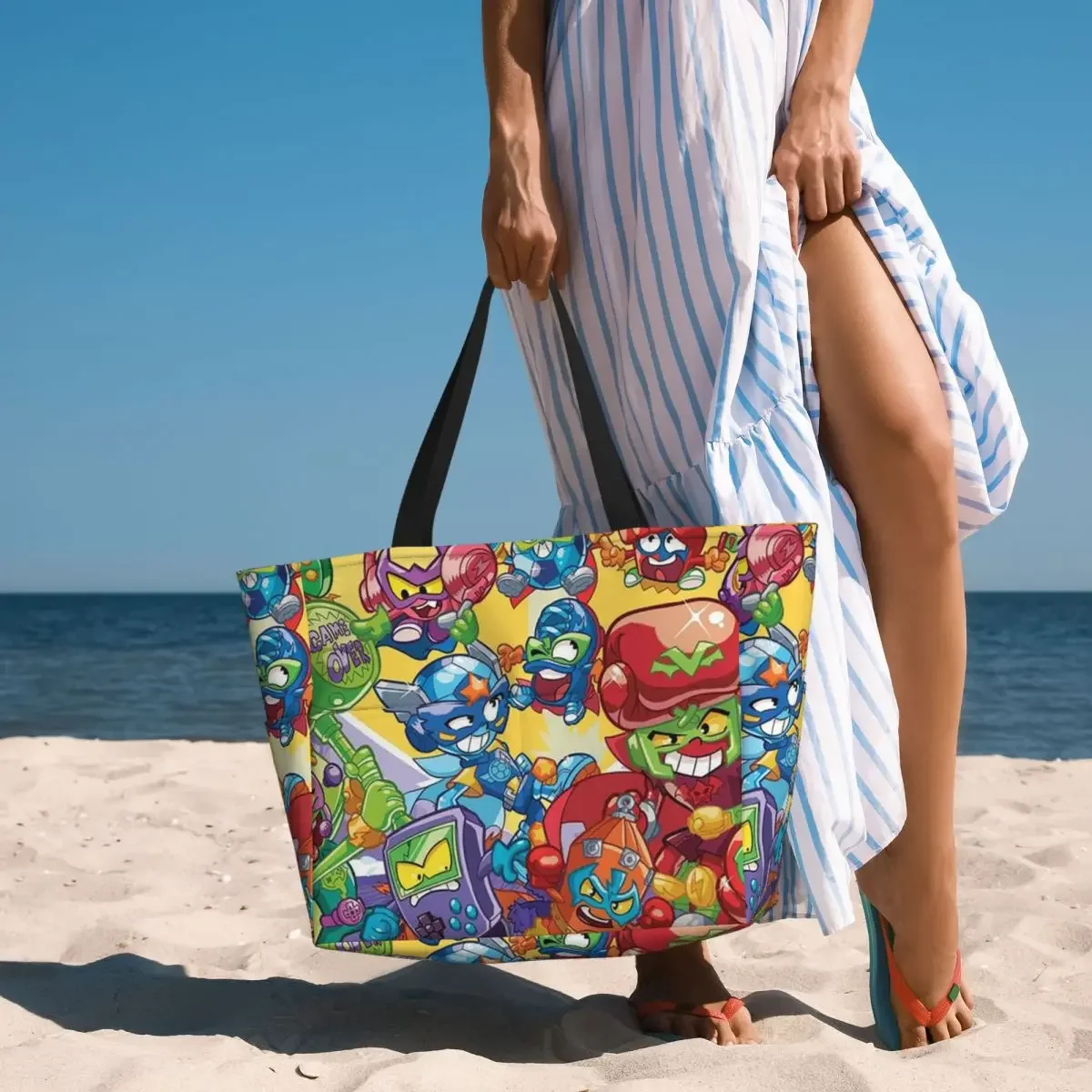 Superthings Beach Tote Bag Sport Gym Yoga Duffle Large Tote Bag Women Travel Bag Fitness bag