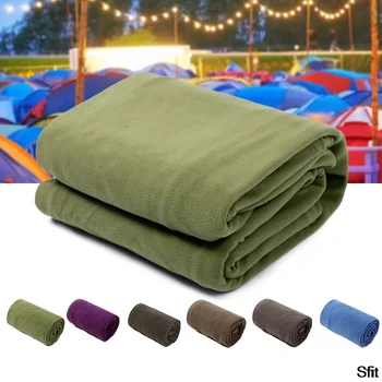 Saco de dormir de lã polar ultraleve portátil, barraca de acampamento ao ar livre, cama de viagem, saco de dormir quente, forro, acessórios esportivos de acampamento