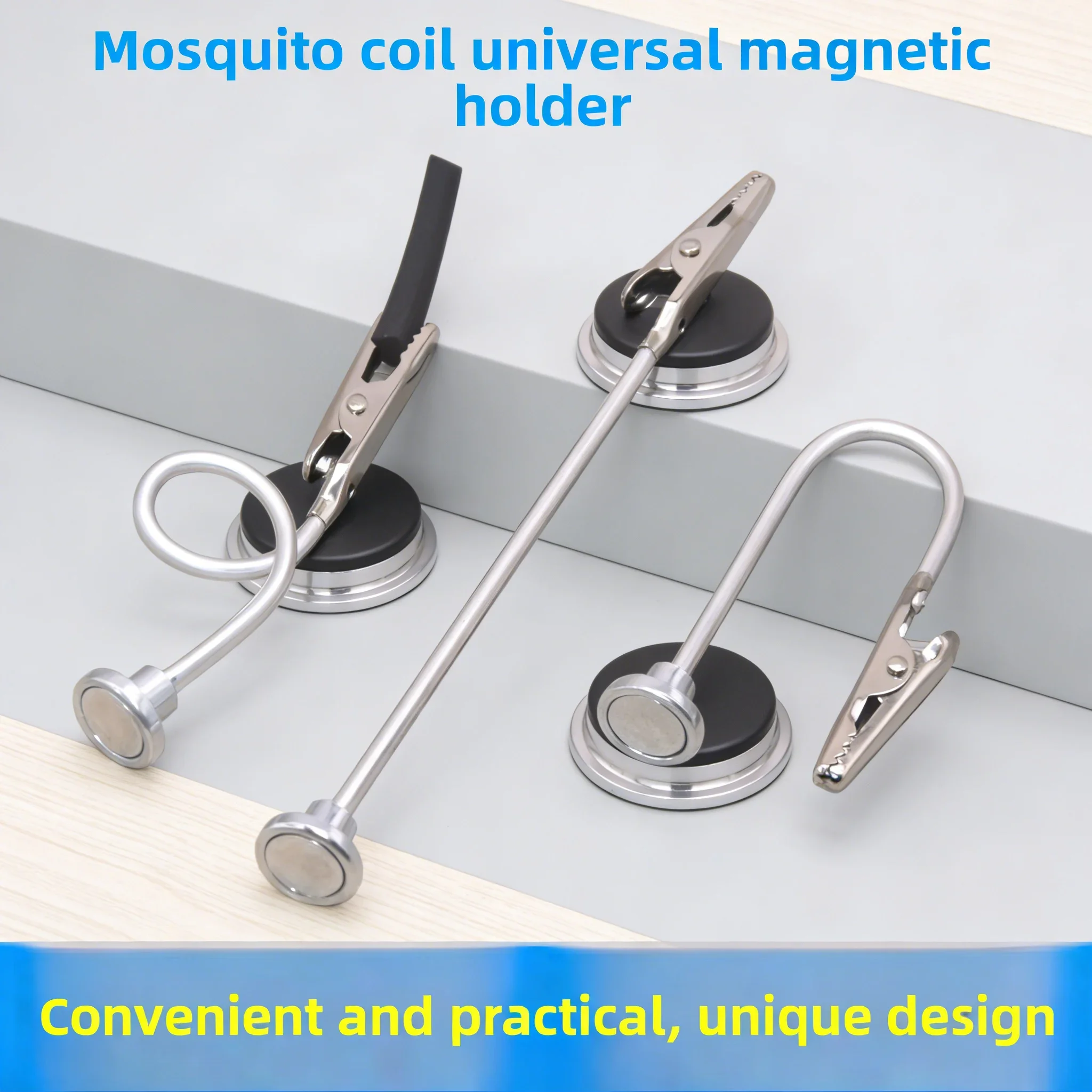 Magnetic Suction Universal Clip - Multipurpose Holder for Camping Mosquito Coils, Art Coloring & Outdoor Incense