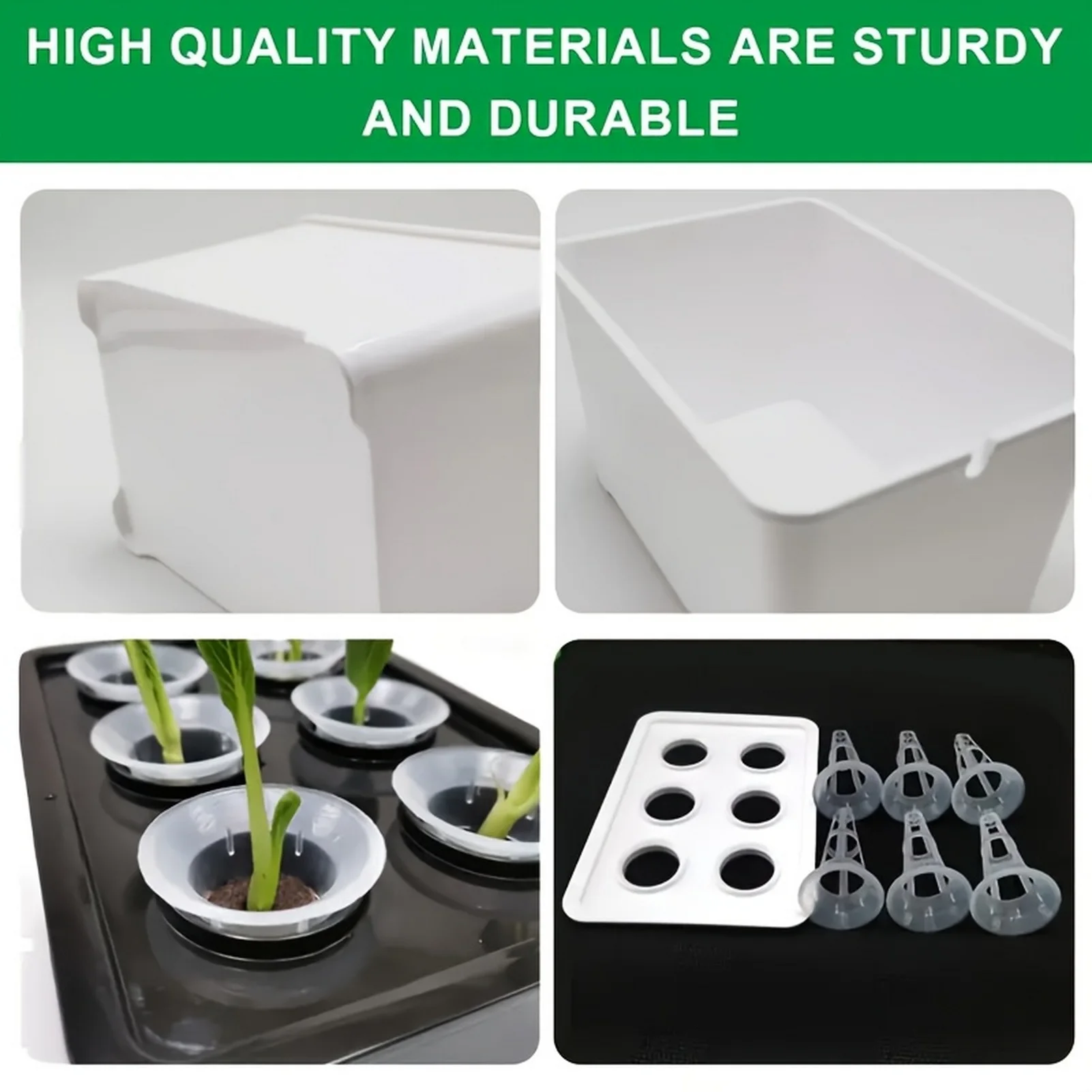

Hydroponic Plant Seedling Pot Vegetable Flower Green Plant Seedling Pot Household Soil Free Planting Basin Gardening Flowerpot