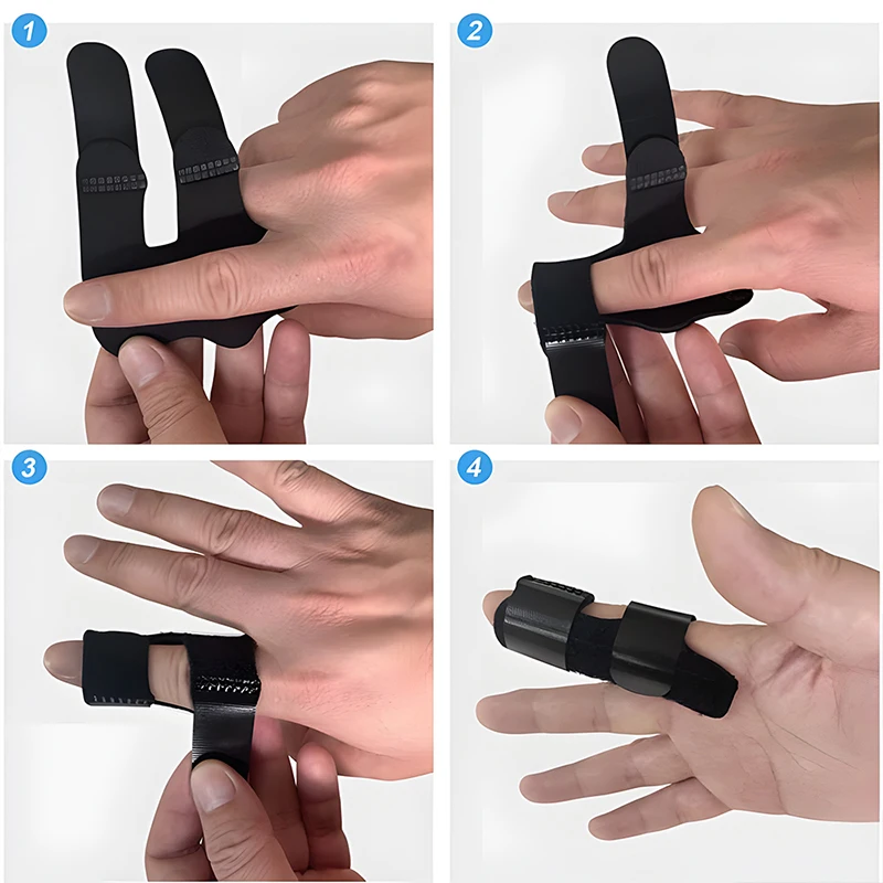 Trigger Finger Splint Adjustable Finger Brace with Aluminium Support for Finger Straightening Corrector Arthritis Pain Relief