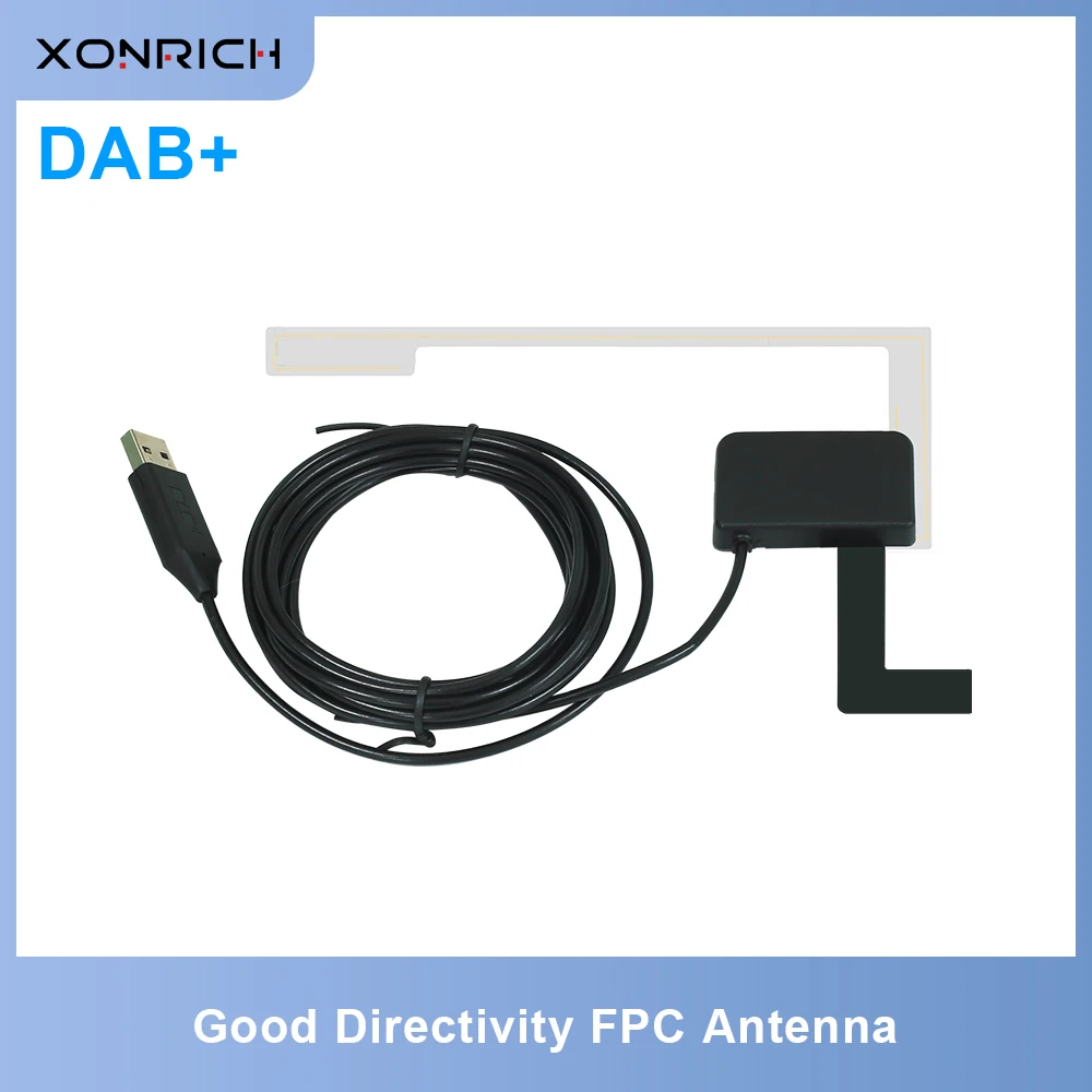 Xonrich USB 2.0 Car DVD Player Digital Radio Receiver DAB+ DAB Radio Tuner Stick w/ Antenna For Android DVD Player