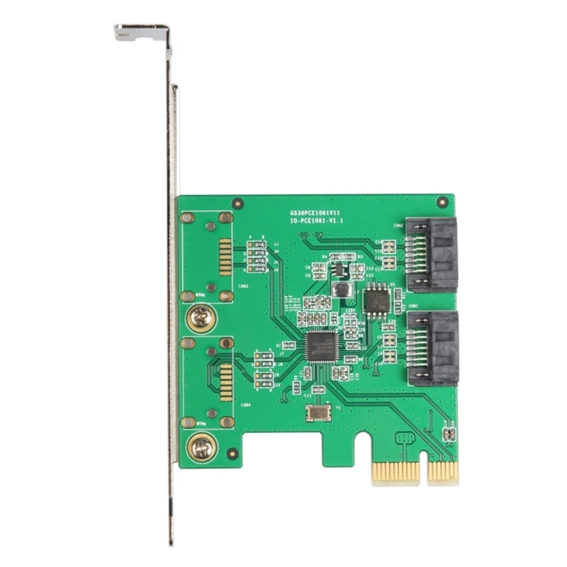Thẻ điều khiển PCIExpress 2 cổng SATA3.0 có ASM1061R Hỗ trợ RAID1/RAID0