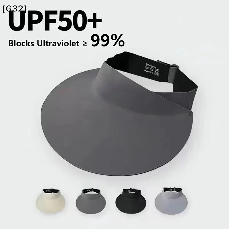 Women Foldable Seamless Sun Visor Hat Anti UV Wide Brim Quick-dry Nylon Sun Protection Cap Multiple Colors Optional[G32]