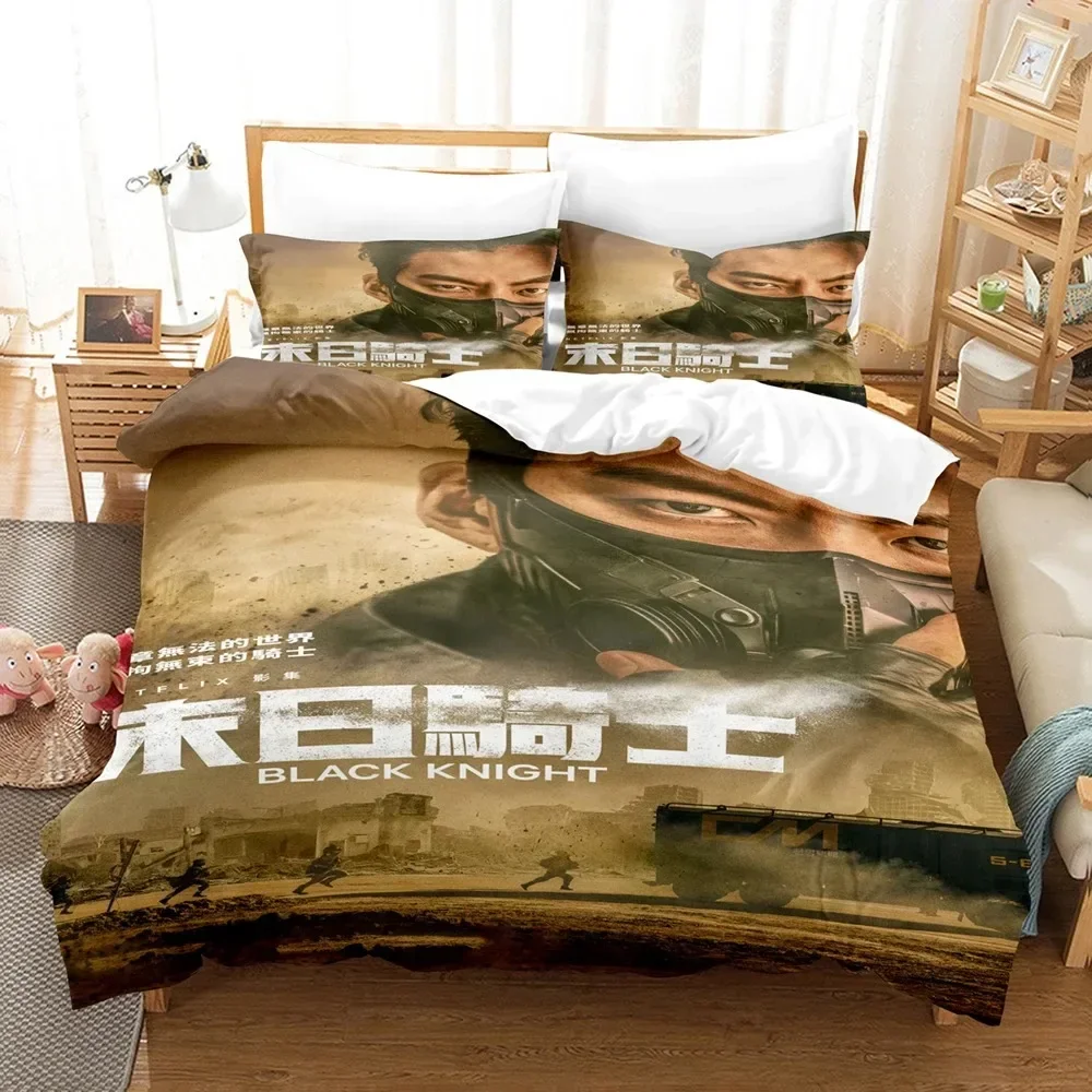 

3D The Black Knight Bedding Sets Duvet Cover Set With Pillowcase Twin Full Queen King Bedclothes Bed Linen