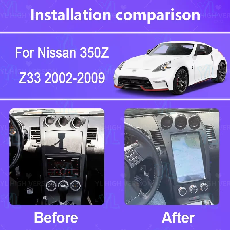 Smart Touch Screen Carplay For Nissan 350Z Z33 2002~2007 Multimedia Android Auto GPS Navigation Car Radio Mirror Link Head Unit