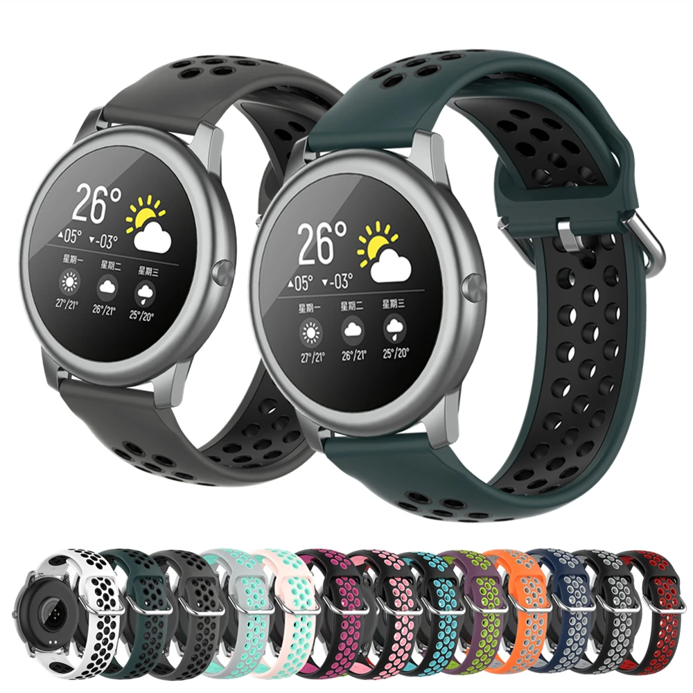 Bracelet For Haylou Solar LS05 Watch Band Silicone Wrist Strap For Xiaomi Watch Color Straps For Garmin Vivoactive 4 Wristband