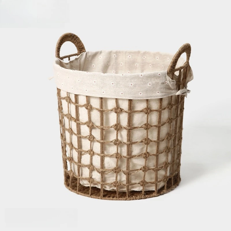 Removable Storage Baskets Handheld Laundry Basket Handmade Plush Toys Storage Basket Interior Multifunction Organizer Boxes