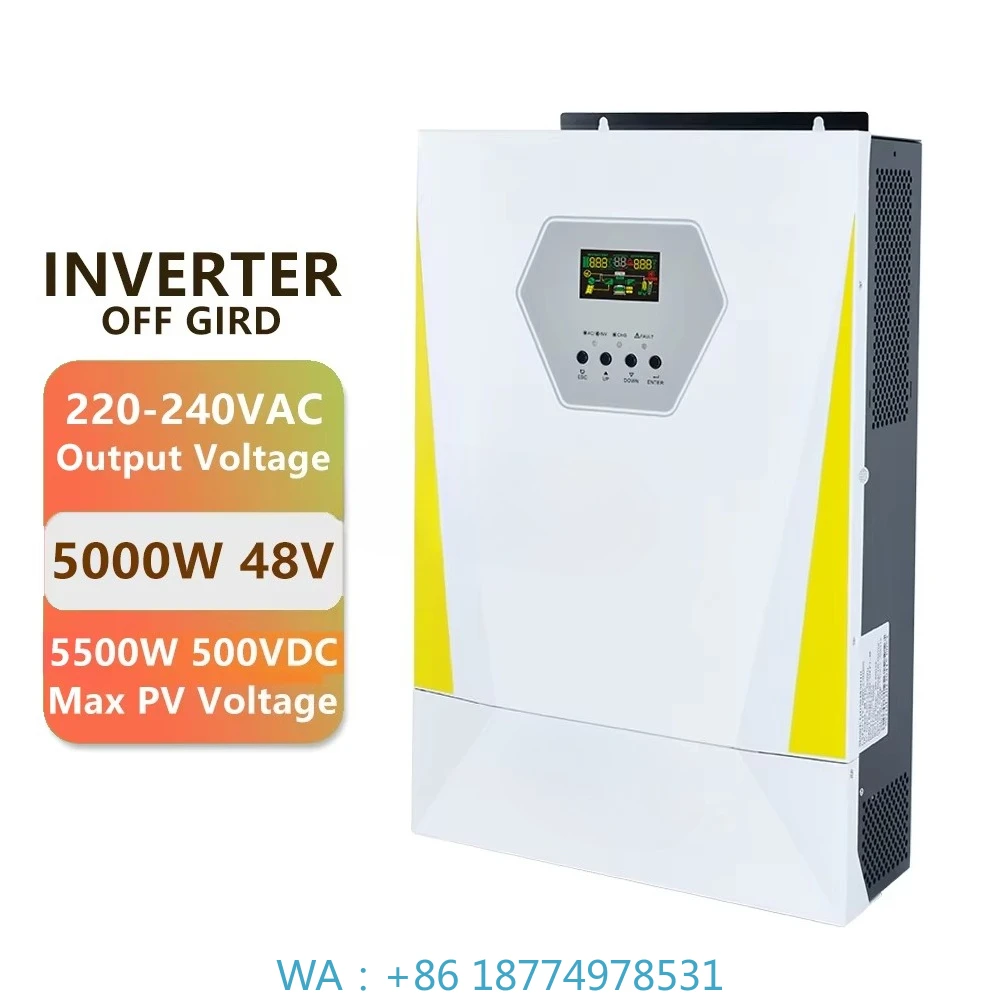 4Kw 5Kw 8Kw 11Kw Pure Sine Wave Inverter Single Phase 48V Hybrid Solar MPPT Controller Dual Output Shutdown Grid Connected 3Kw
