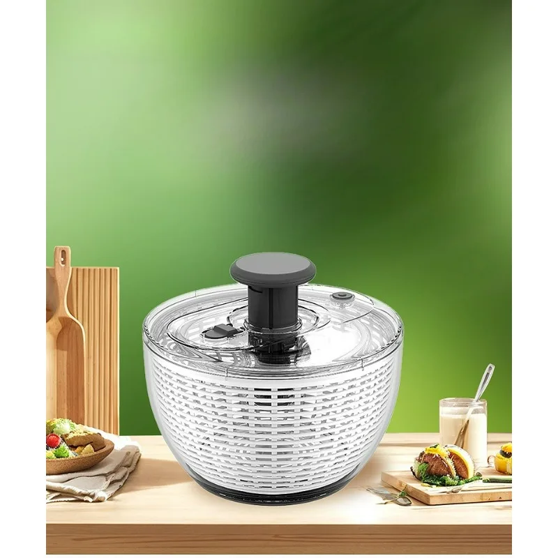 

Press Fruit and Vegetable Dehydrator Multifunctional Vegetable Salad Fitness Meal Dryer Household Drain Basket
