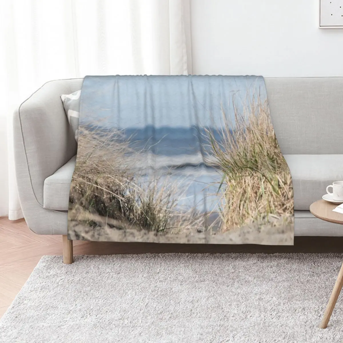 The Beach Beckons Path To Ocean Shore Throw Blanket Travel Bed Soft Beds Flannel Fabric Loose Blankets