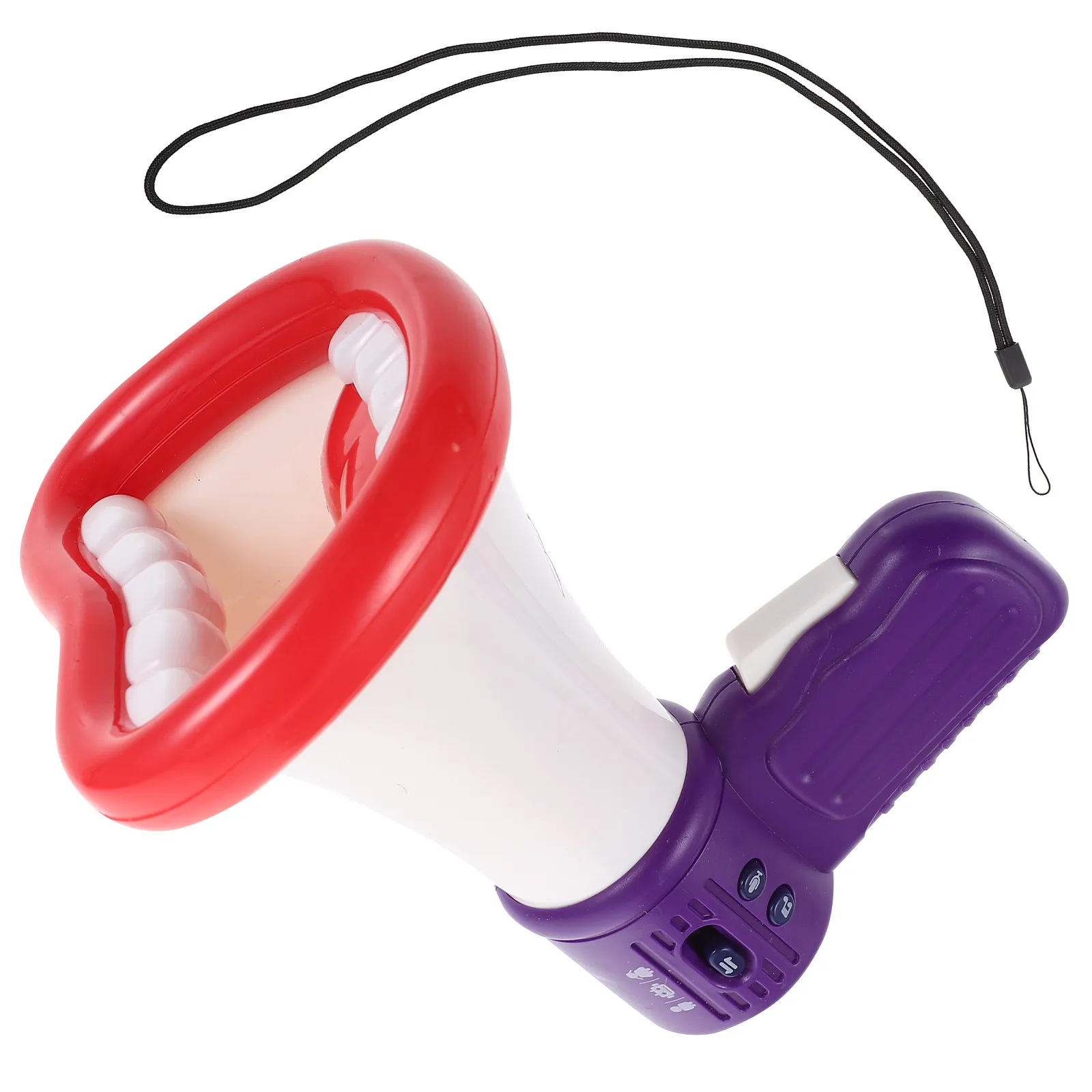 

1Pcs Electric Trumpet Voice Changer Fun Loudspeaker for Children Small Round Smooth Handle Safe Odorless Prop