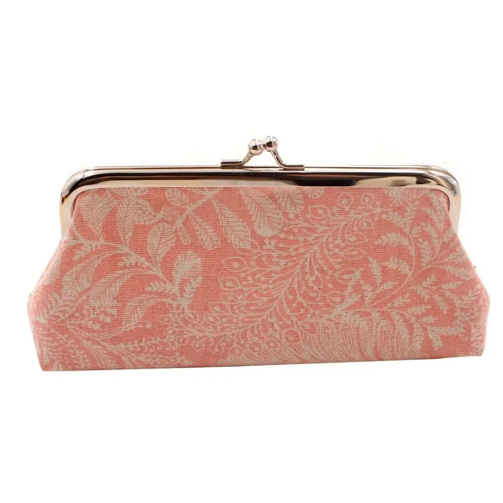 خمر حقيبة المال ورقة محفظة نسائية للعملات المعدنية محفظة حقيبة التخزين حقيبة يد مخلب أحمر الشفاه حقيبة قبلة المشبك قفل كيرينغ محفظة طويلة حقيبة في الهواء الطلق