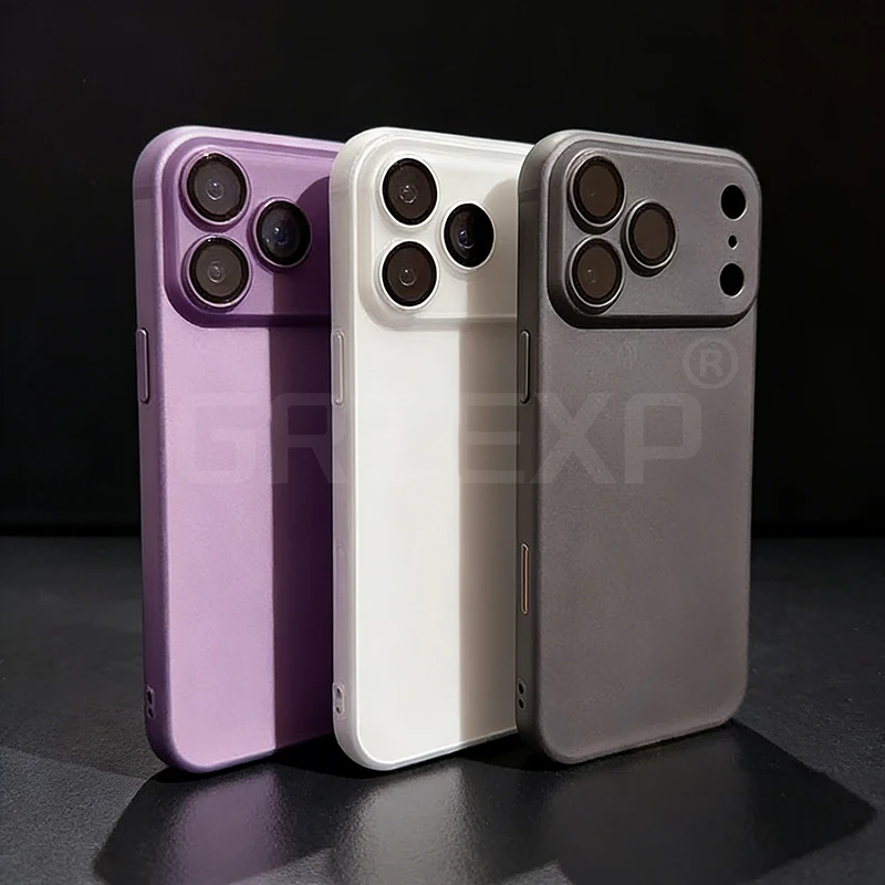 

Ultra Thin Matte Silicone Case for iPhone 17 pro Max Luxury Soft TPU Back Cover Air 17 pro Shell - Protective Cover Funda Coque