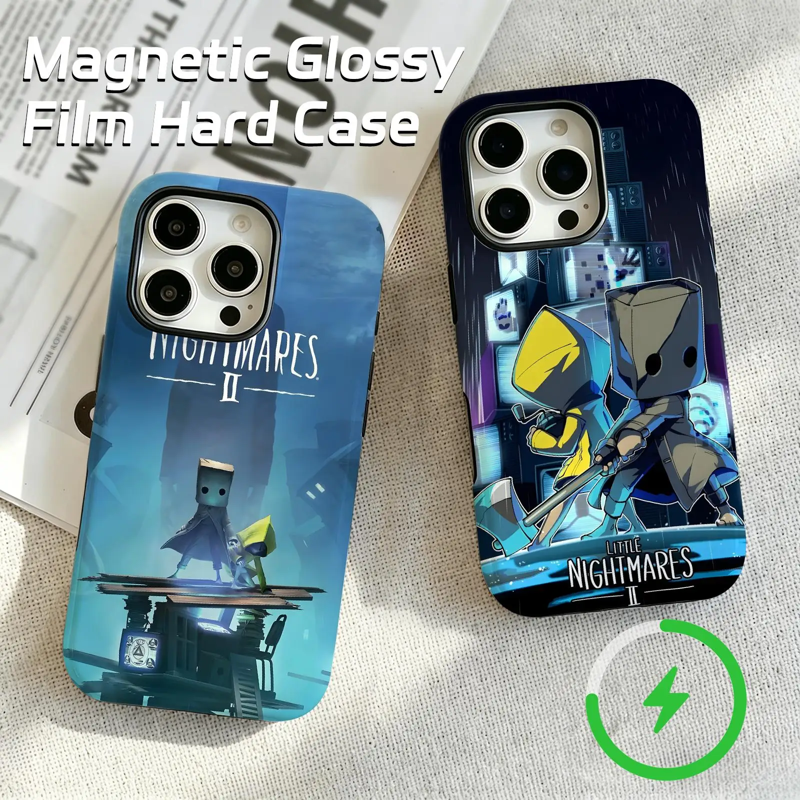 HOT GAME Little nightmares Phone Case For iPhone17 16 16e 15 14 13 12Plus Pro Max Glossy Magnetic Film Case