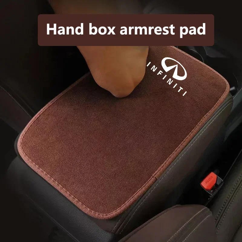 Suede Leather Armrest Mat Arm Rest Auto Armrests Protection Cushion For Infiniti QX50 QX60 QX70 Q50 Q60 Q70 G25 FX FX25 FX35 JX