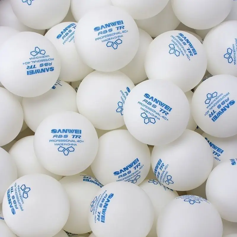 10/100 Pcs SANWEI TR 3-Star Table Tennis Balls 40+ ABS Material Seamed Durable Professional Ping Pong Balls for club Training