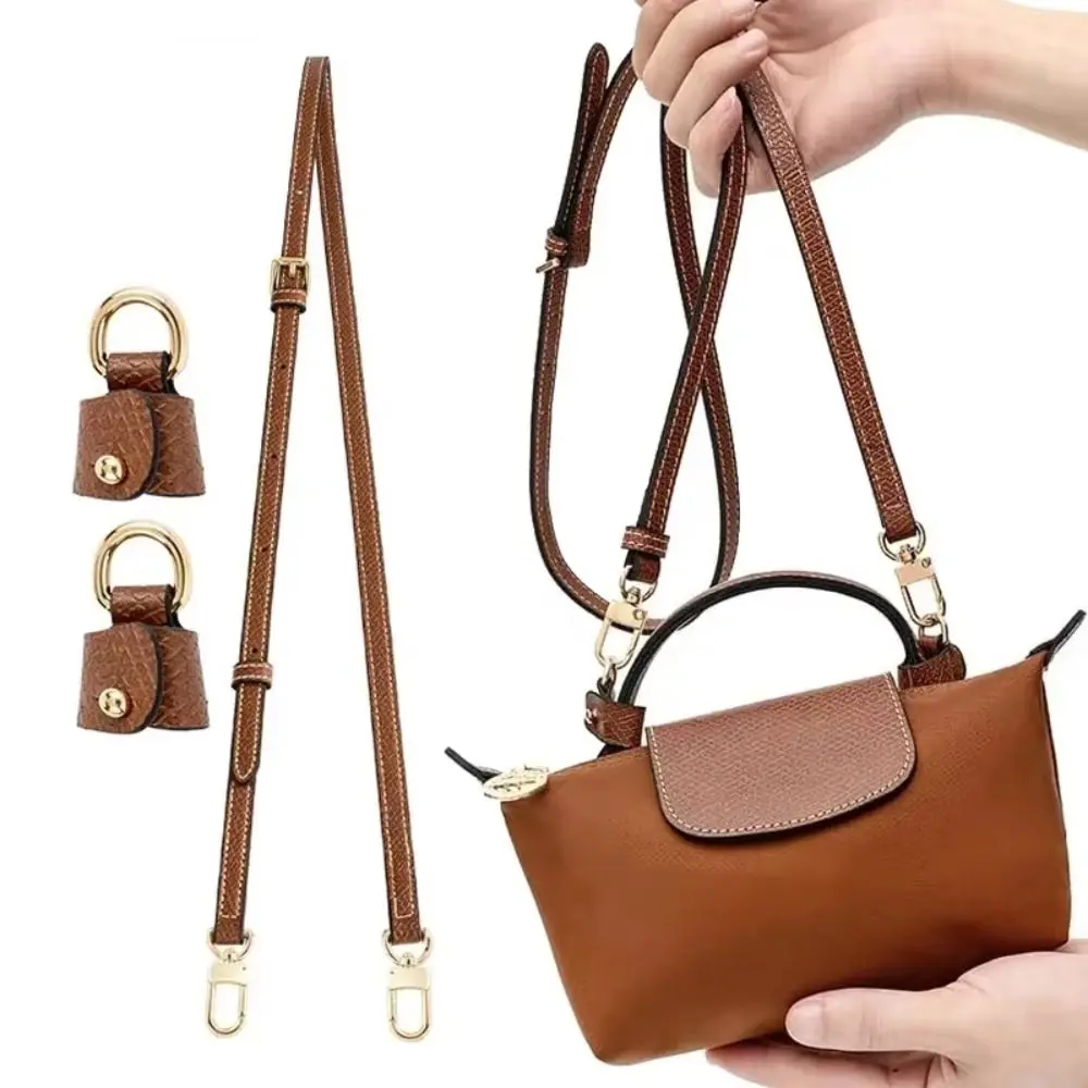

Genuine Leather Crossbody Strap Bag Accessories Shoulder Strap Bag Strap Handbag Transformation Accessories Punch Free DIY