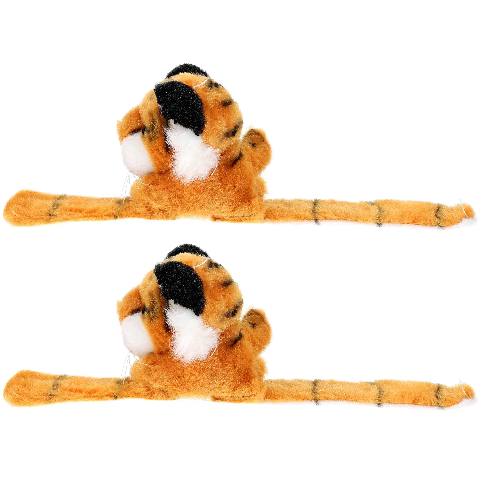 2Pcs Animal Slap Bands Stuffed Bracelets Smooth Edges Kids Party Decorations Birthday Jungle Theme Party Favor Accessories