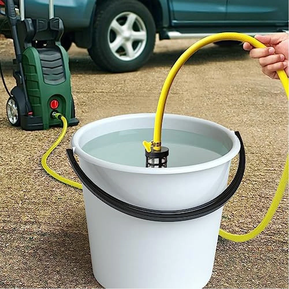 3 Meter Suction Hose with Quick Coupling End and 50-Micron Wire Mesh Filter for Karcher for k2 and AQT Pressure Washers