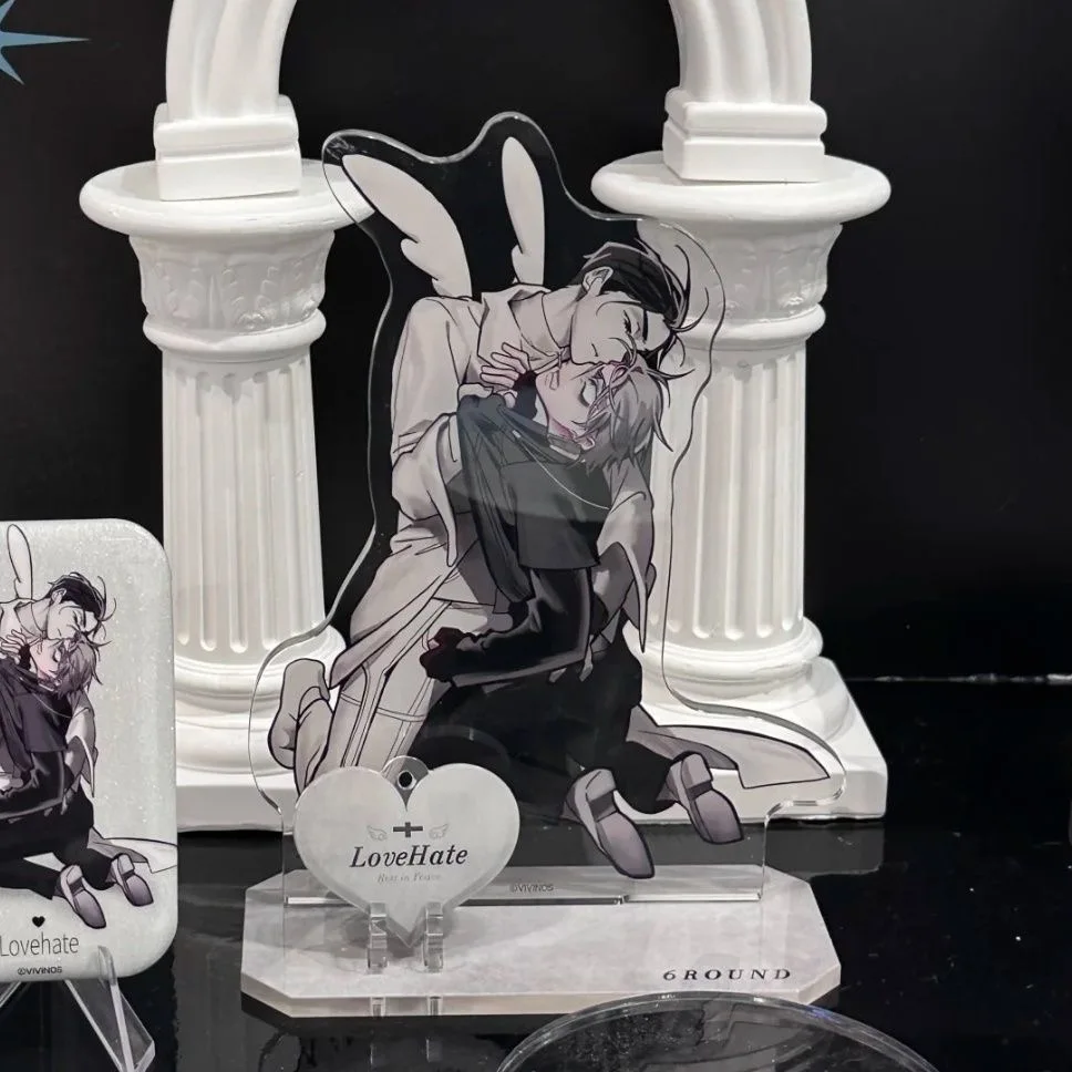 새로운 자체 제작 외계인 무대 창의적인 아크릴 스탠딩 플라크, 고급스러운 데스크탑 장식으로 친구에게 선물하기에 적합합니다.