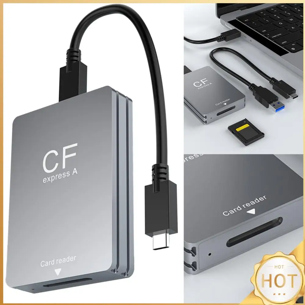 

Устройство чтения карт CFexpress Type A USB 3.2 10 Гбит/с Устройство чтения карт CF Express Адаптер типа A Поддержка Android/Windows/OS для зеркальных фотокамер