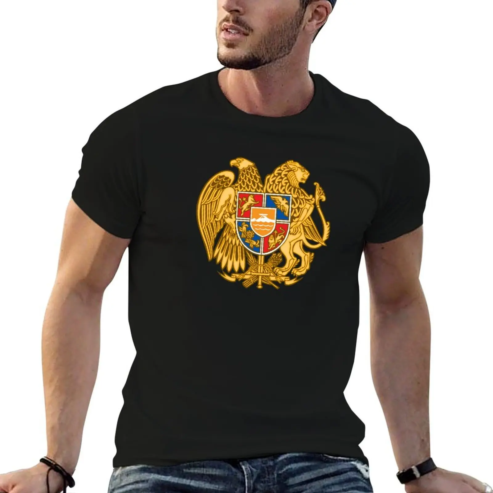 Coat of Arms of Armenia T-Shirt anime tshirt boys animal print vintage t shirt men