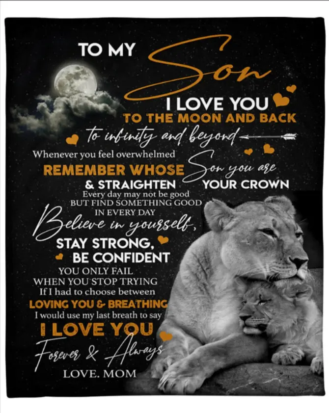 

Индивидуальное одеяло для сына от мамы до сына, одеяло для сына на день рождения, индивидуальное одеяло, семейный подарок, индивидуальное одеяло