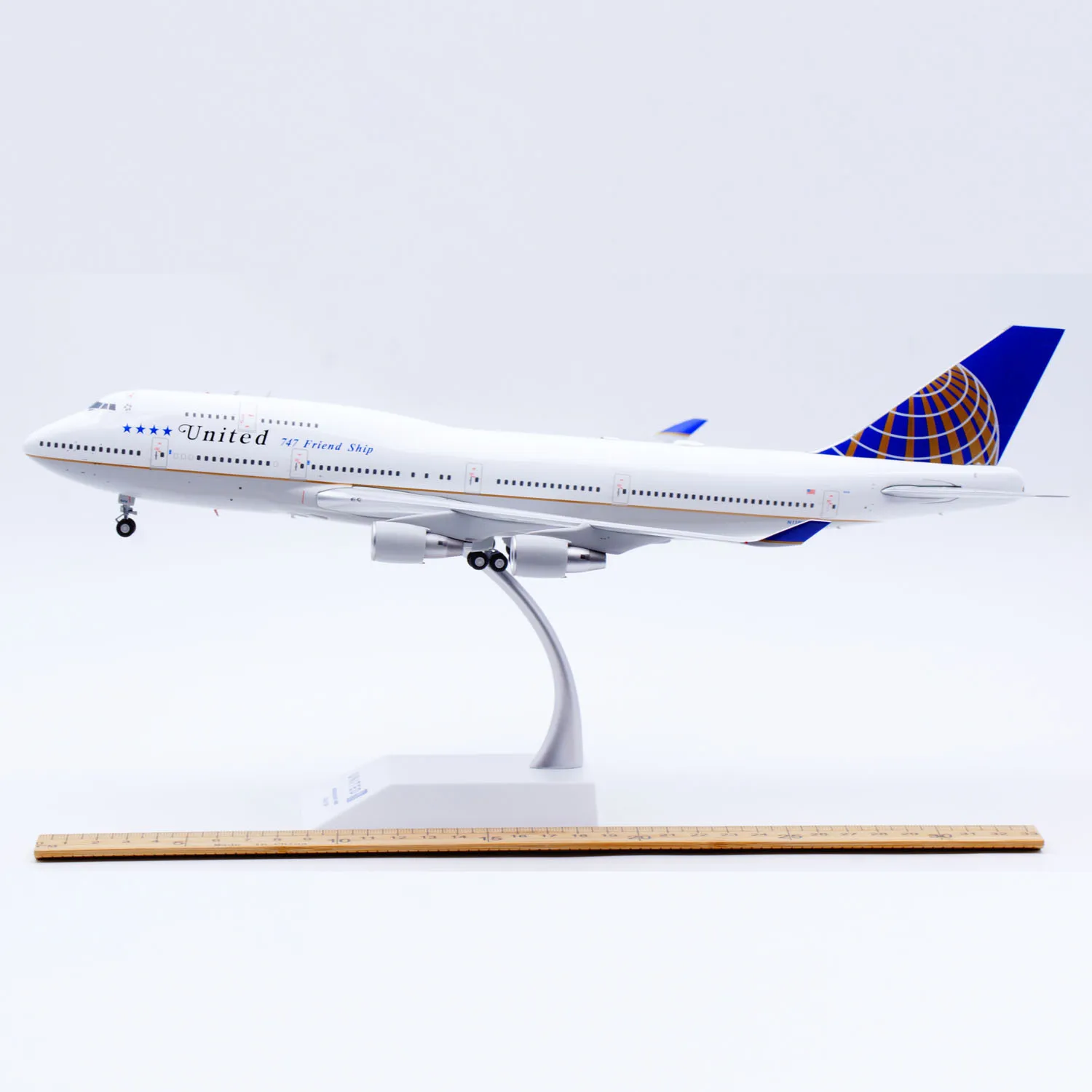 XX20518 Alloy Collectible Plane Gift JC Wings 1:200 United Airlines Boeing B747-400 Diecast Aircraft Jet Model N118UA