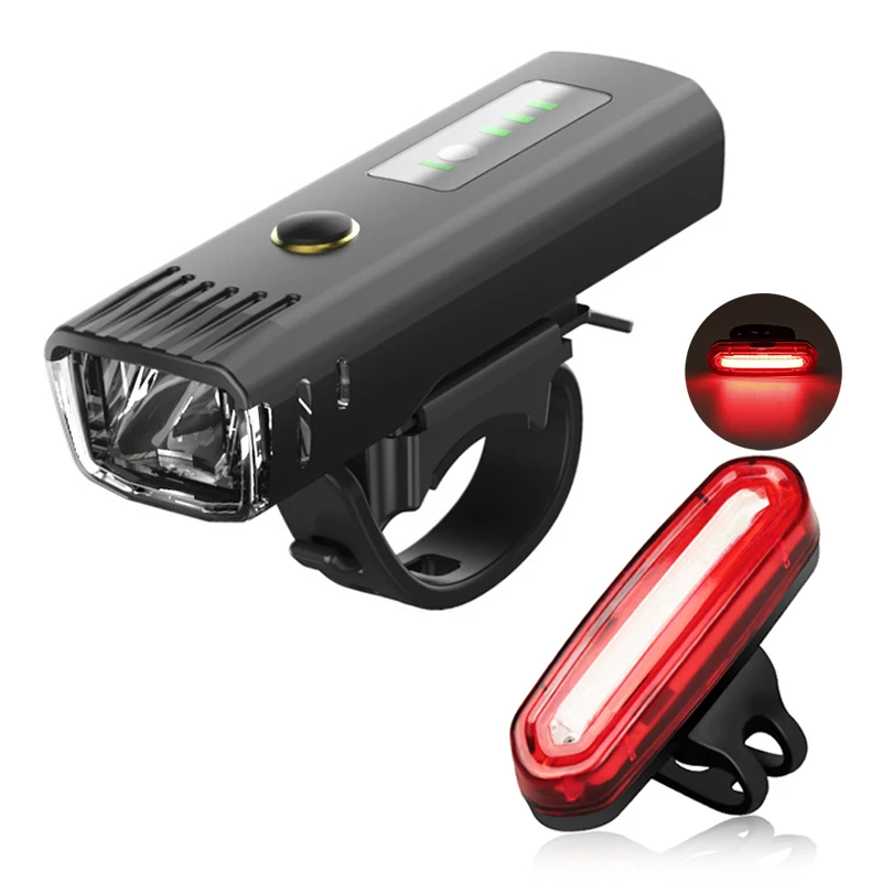 

Bicycle Front Light Bike Flashlight Bicycle Lantern LED MTB Bike Rear Lamp Photoinduction Cycling Headlight Bike Accessories