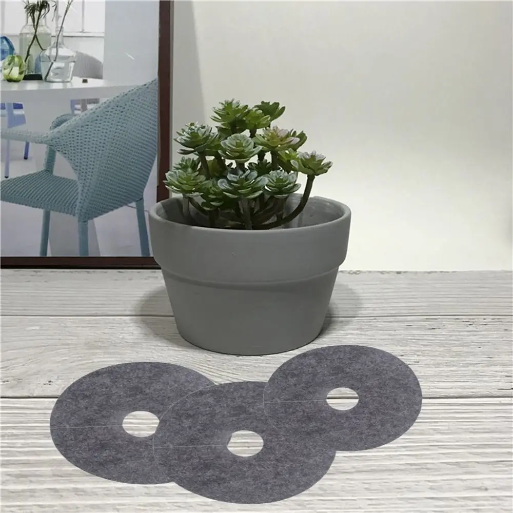 20pcs Degradable Round Weeds Barrier Mats Moisturizing Non-woven Tree Protector Mat Breathable Weeds Mulch Ring