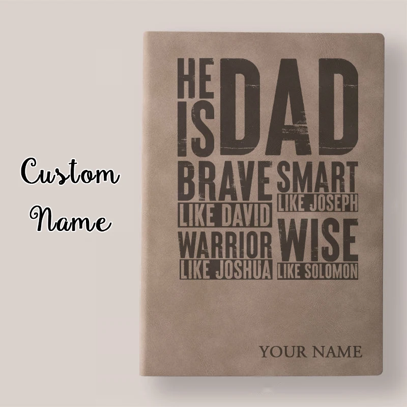 

Leather Journal Gift for Dad Custom Notebook for Dad Personalized Travel Diary Leather Sketchbook Fathers Day Christmas Gifts